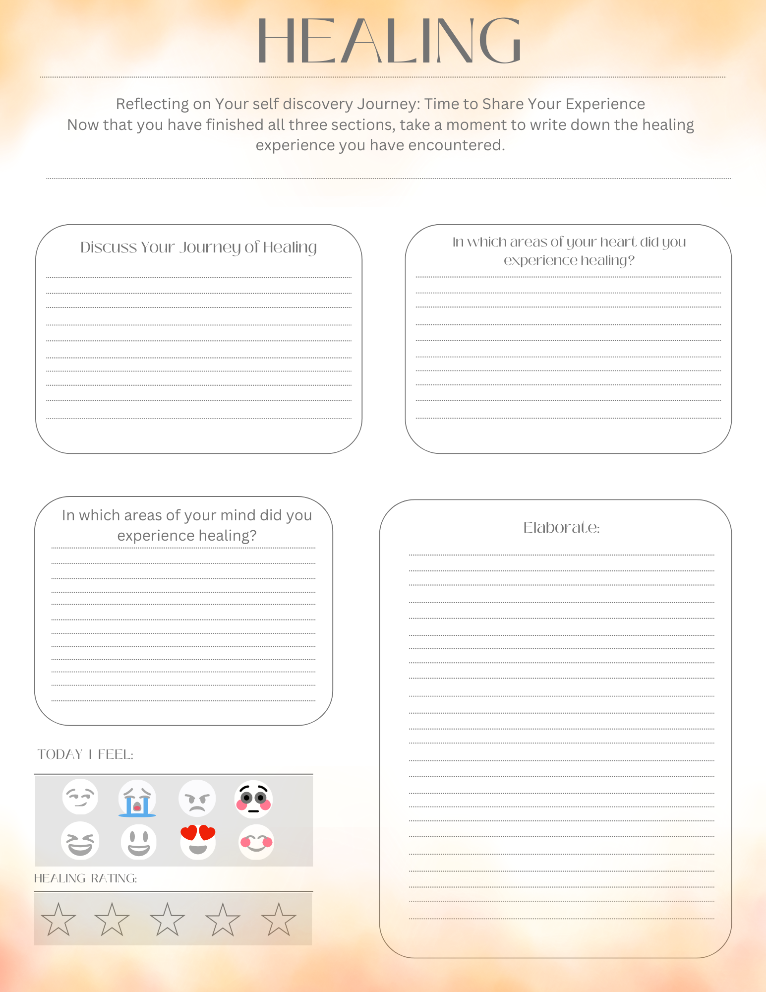 The Beauty Series Self Discovery Prayer Jornal